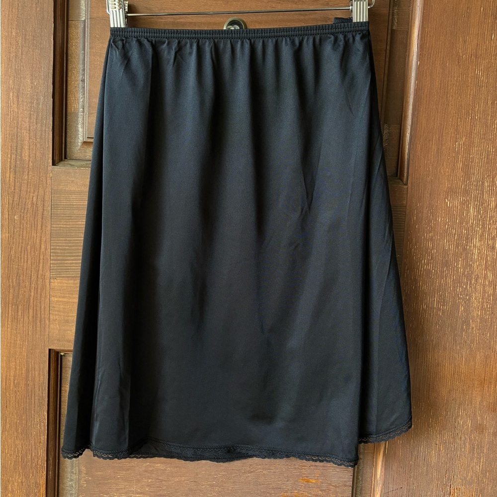 Vintage Black slip skirt
